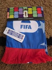 FIFA Officially Licensed Soccer Scarf Blue w/ White  Red Team USA