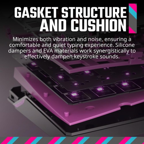 MK770 Wireless Mechanical RGB Gaming Keyboard, Kailh Box V2 Soft Click White ... - Picture 5 of 9