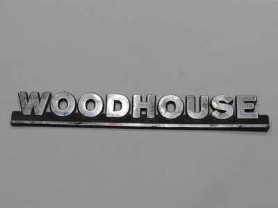 #ad VTG Woodhouse Ford Blair Nebraska Metal Dealership Badge Emblem Tag NE Gas Trunk $36.75