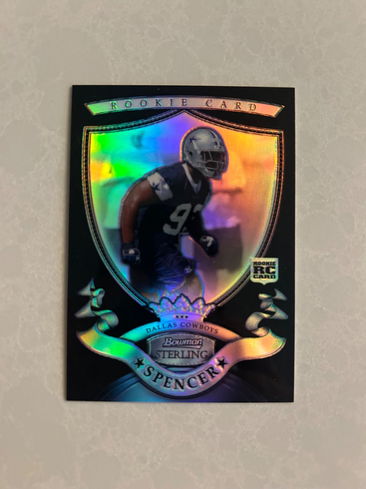 2007 Bowman Sterling Anthony Spencer black refractor rookie RC/25