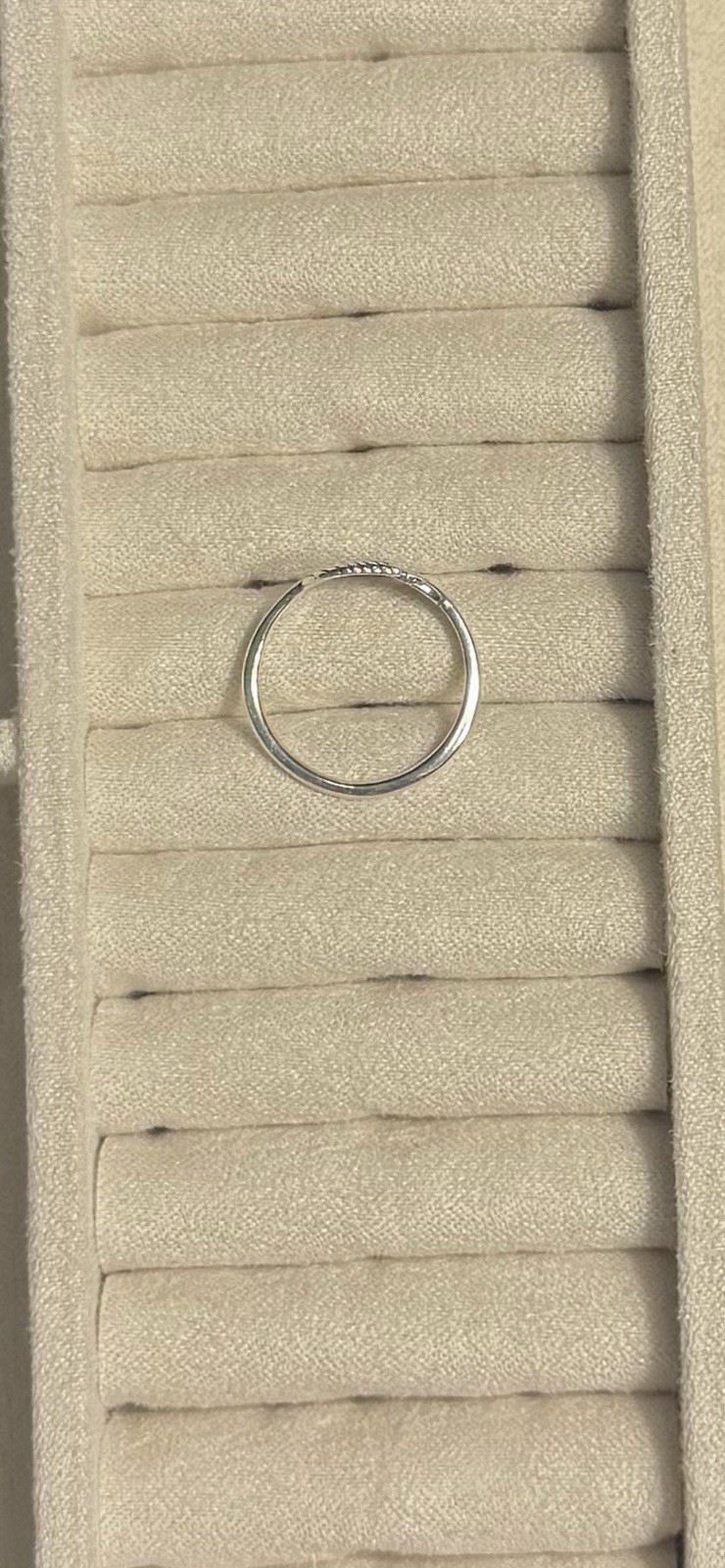 Solid 925 Sterling Silver Double Leaf Ring Size 7… - image 2