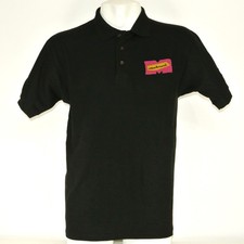 MuchMusic TV Employee Uniform Polo Shirt Black Size M Medium NEW