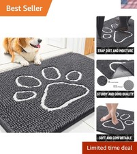 Elegant 30x20 Dog Door Mat - Quick Dry and Machine Washable for Indoor/Outdoor