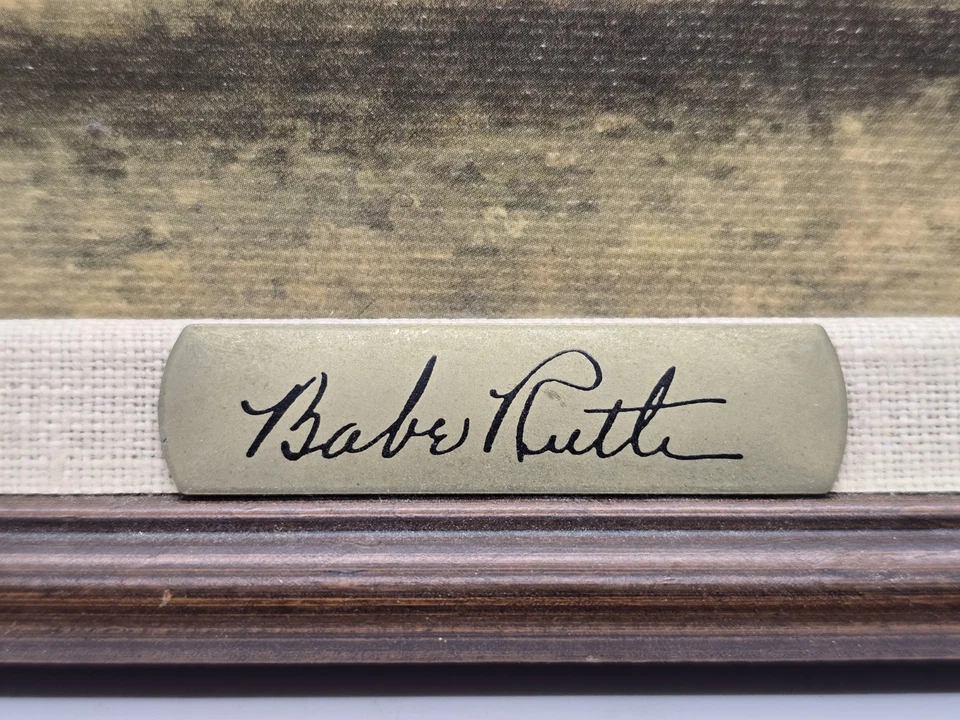 1993 Bradford Museum Press «Бейб Рут: Выстрел» Растянутый Холст в Рамке - Изображение 2 из 4