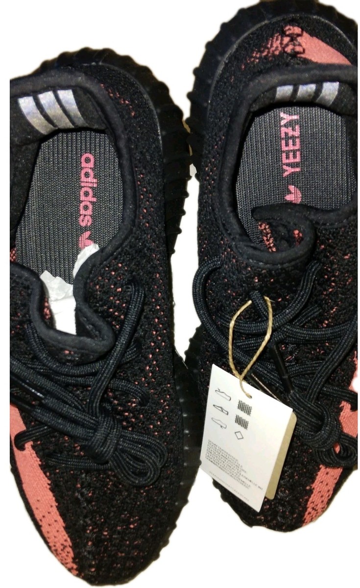 Size 4 BOYS 5.5 WOMAN - adidas Yeezy Boost 350 V2 Low Red Stripe