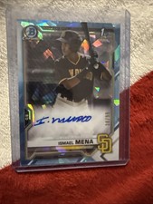 2021 Bowman Sapphire Edition - Chrome Prospects Autograph Ismael Mena #BSPA-IM