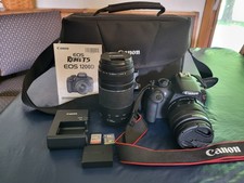Canon EOS Rebel T5 DSLR EOS 1200D Camera  Lenses / Case/Charger/Battery/2 SD
