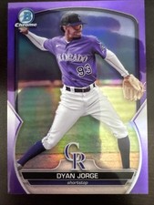 2023 Bowman Chrome - Prospects Dyan Jorge #BCP-235 Purple Refractor /250 (RC)