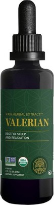 Global Healing Valerian Root Organic Herbal Extract, Sleep Support, 2 Fl oz
