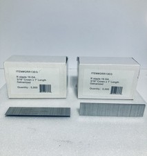 3/16 Crown X 1" 19 GA Galvanized Two Boxes 10,000 Staples Grip Rite R Staple