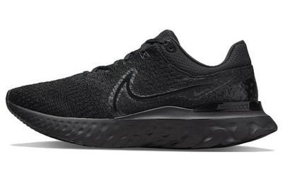 Nike React Infinity Run Flyknit 3 Triple Black Men DH5392-005 New Authentic