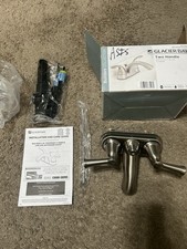 Glacier Bay Builders 4 in. Centerset 2Handle Bathroom Faucet Brushed Nickel READ