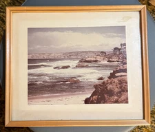 Oceanscape Sea (1920) by EL Jones (Edith Lilian Jones) artwork signed on back