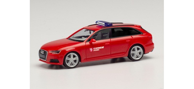 Herpa 096386 - 1/87 Audi A4 Avant Kommandofahrzeug„ Fire Stolberg “ - New