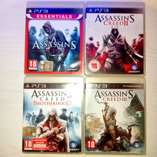 PS3 COLLEZIONE ASSASSIN'S CREED PLAYSTATION 3 PAL 4 GIOCHI DELLA SAGA IMMACOLATI
