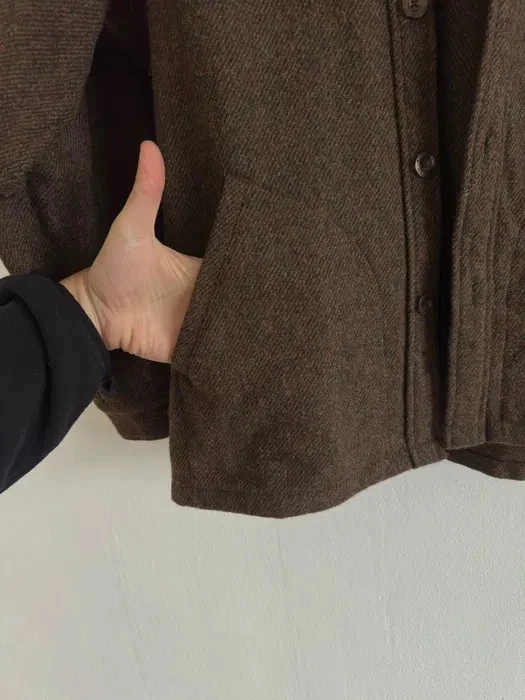 Woolrich Vintage Wool Jacket L Brown - Image 2 of 4