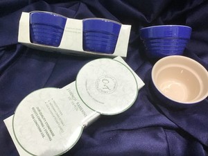 6 OLIVE + THYME stoneware FRENCH RAMEKINS never used! NEW PACKAGES! EXCELLENT