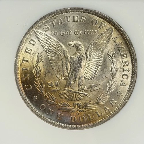 1884-O Morgan Dollar NGC MS64 $1 Silver New Orleans One US Coin REVERSE TONER!