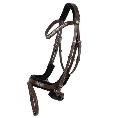 QHP Bridle Sensisoft Anatomical Brown 