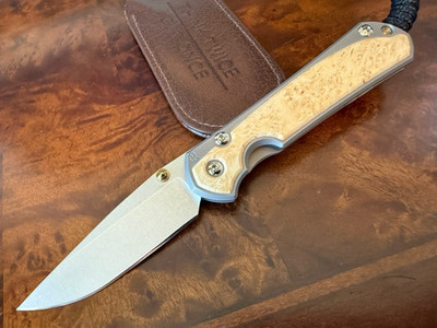 Chris Reeve Knives Small Sebenza 31 Box Elder MagnaCut S31-1108 Unit N