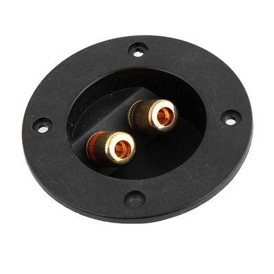 2 x 2 Wege Lautsprecher Box Terminal Polklemme Runde Tasse Schraubclip Platte Subwoofer