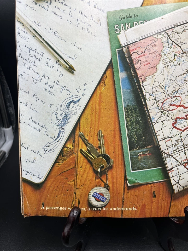 America The Datsun Student Travel Guide 1975 Inflation Daytona Beach Backpack - Image 3 of 4