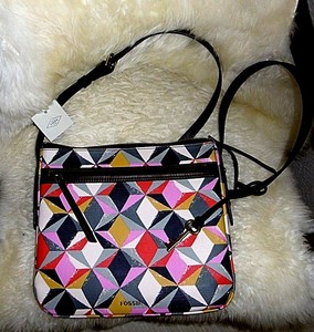 Tasche Crossbody Fossil Leder Jenna Lg Multi PxBgzBq