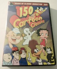 150 CARTOON CLASSICS - Popeye/Casper/Betty Boop/Woody Woodpecker DVD New. Sealed