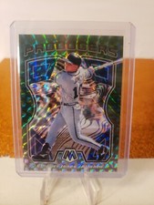 2021 Panini Mosaic Green Camo Producers Chipper Jones Braves P7