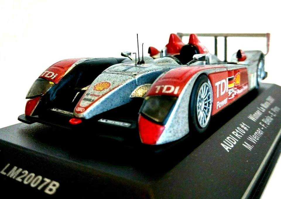 IXO Audi R10 TDI LM2007B #1 Le Mans Winner Dirty Race Finished Conditions 1/43 - Image 2 of 4