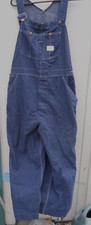 VINTAGE 70'S SEARS UNION MADE BLUE DENIM OVERALLS SIZE 36" W X 30" L