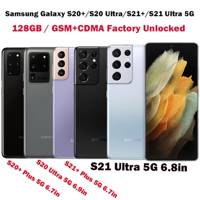 NEW SEALED Samsung Galaxy S20+/S20 Ultra/S21 Ultra (5G) 128GB Factory Unlocked