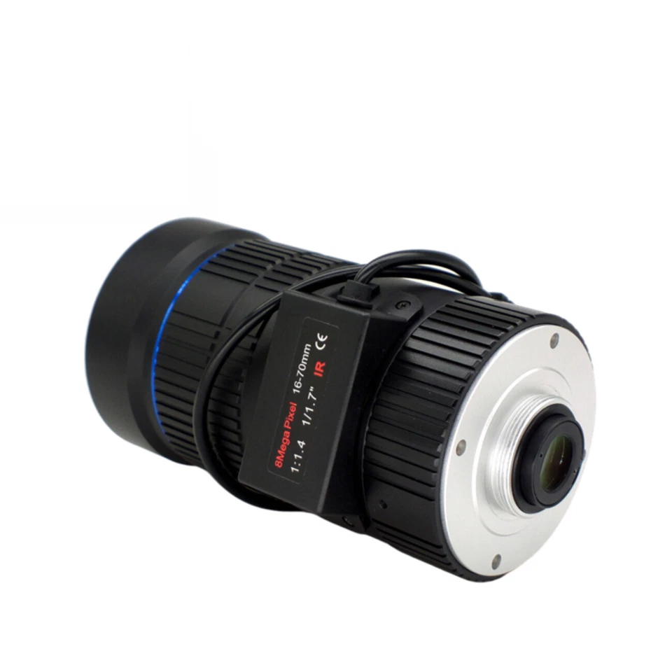 16-70mm Industrial Camera Lens 8MP 1/1.7" C Mount Auto Iris Machine Vision - Image 4 of 4