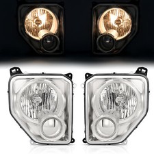 Pair Headlight Wbulb For Jeep Liberty 2008-2012 Halogen Lamps Wo Fog Light
