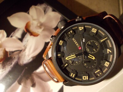 Curren Herrenuhr Chrono Fiktive Bund inkl. Batterie