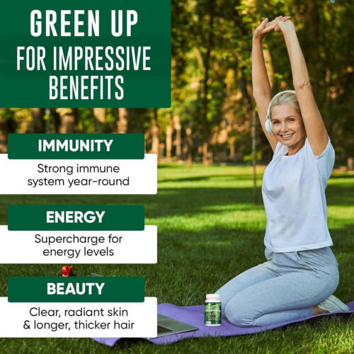 Chlorophyll Kapseln 600mg - Antioxidans, Immununterstützung, Haut & inneres Deodorant - Bild 5 von 12