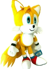 Giant Sonic The Hedgehog TAILS Yellow Plush  Licensed Toy 17 inch tall .NEW