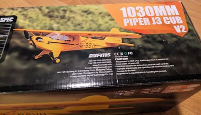 RTF FMS PIPER J-3 CUB 1030mm V2 READY TO FLY RC W/ TRANSMITTER AND