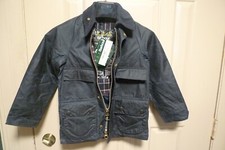 BARBOUR- A105 KID'S BEDALE WAX COTTON JACKET -4 FRONT POCKETS-NWT- MADE  UK- 24