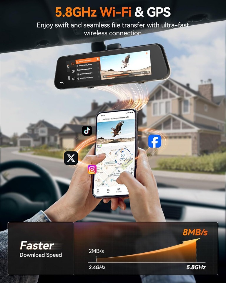 Has anyone installed a Wolfbox G900Pro dashcam and rear cam mirror