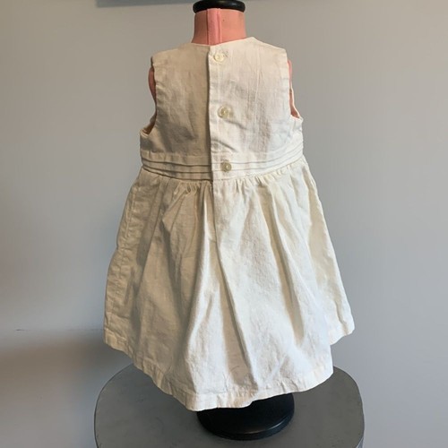 Okaidi Linen Child’s Dress New With Tags Girls 12 Month Beige - Picture 3 of 13