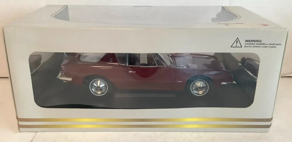 NEW Signature Models 1963 Studebaker Avanti MAROON DARK RED Diecast Car 1:18 - Image 3 of 4