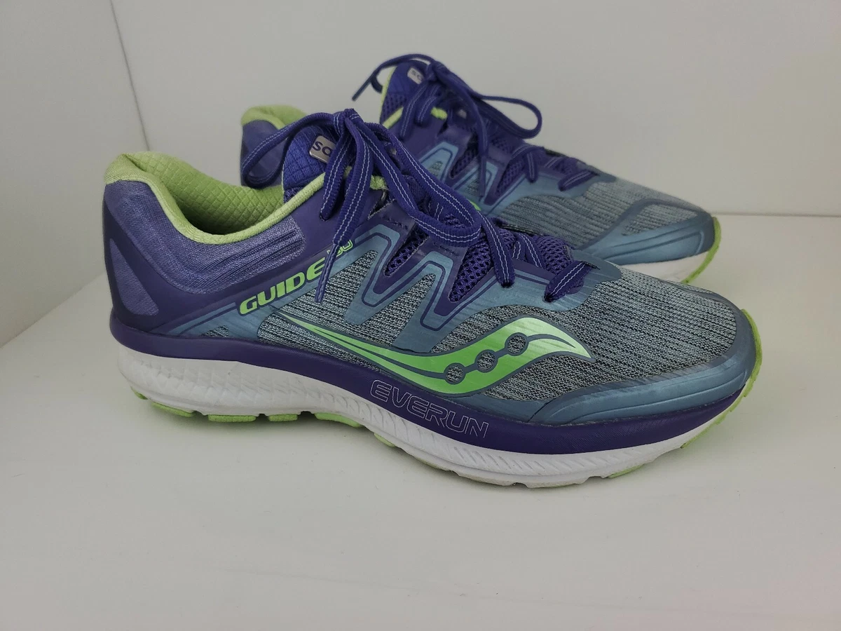 Chaussures de course femme Saucony Guide Iso Brouillard violet vert S10415 1