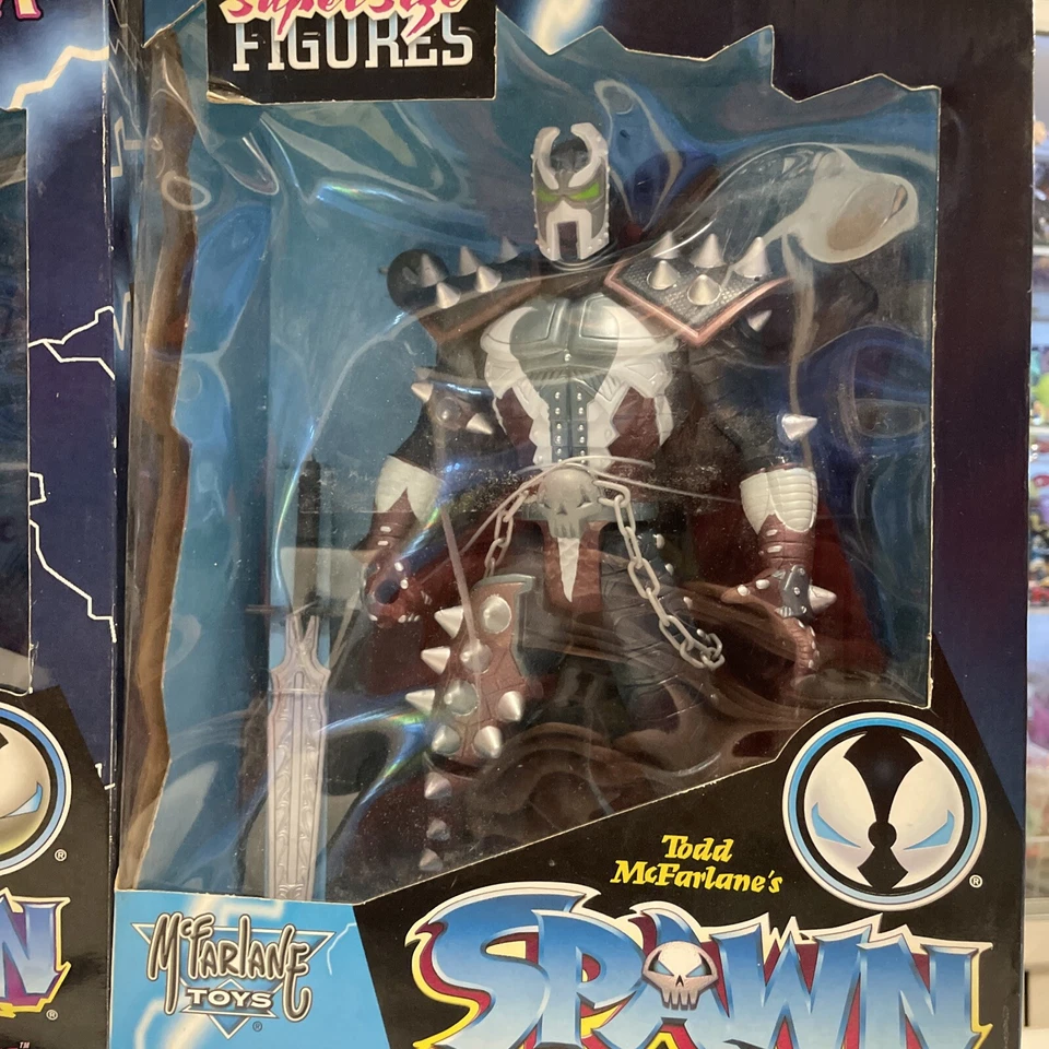 McFarlane Toys Spawn Super Size Figure LOT Angela + Medieval + Spawn - Immagine 4 di 4