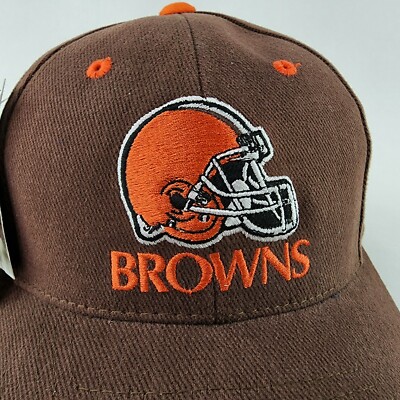 Vintage NFL Game Day Cleveland Browns Strap Back Hat Brown Logo