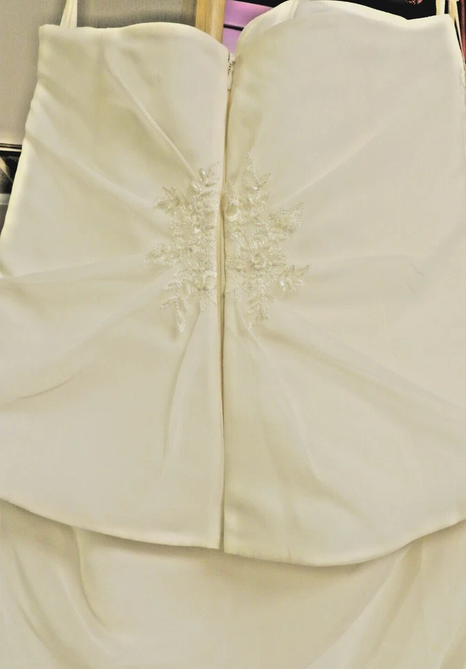 Brautkleid , Corsage mit Rock, Ivory , Mit kurze Schleppe , Größe 40, Neu - Bild 3 von 3