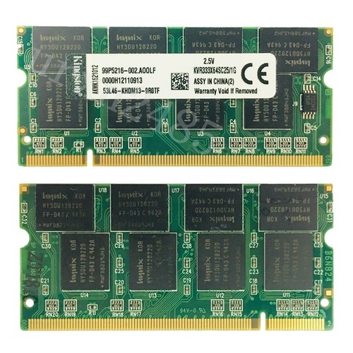Para Kingston 4GB 4x 1GB DDR1 SDRAM PC1-2700 333Mhz SODIMM portátil memoria DE - Imagen 3 de 8