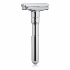 NEW Genuine - MERKUR German FUTUR 701 Shaving Razor MIRROR CHROME w/Blade