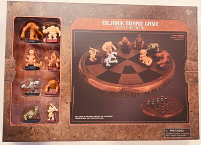 STAR WARS DEJARIK Board Game 8 Figures + Checker Set (New, Factory