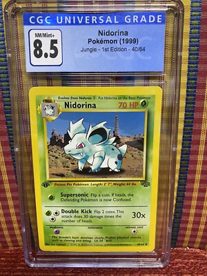 nidorina pokemon card Nidorina Jungle VG, 40/64 Pokemon Card main image 0